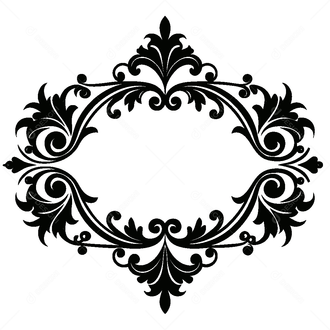 Quadro Vintage Ilustração Vetor EPS