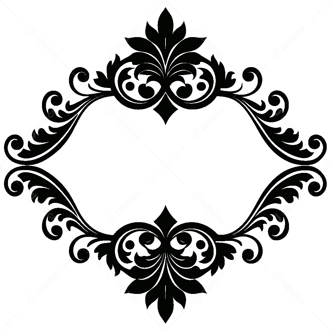 Quadro Vintage Ilustração Vetor EPS