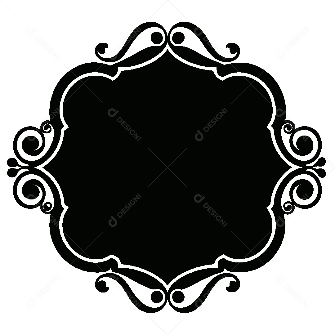 Quadro Vintage Ilustração Vetor EPS