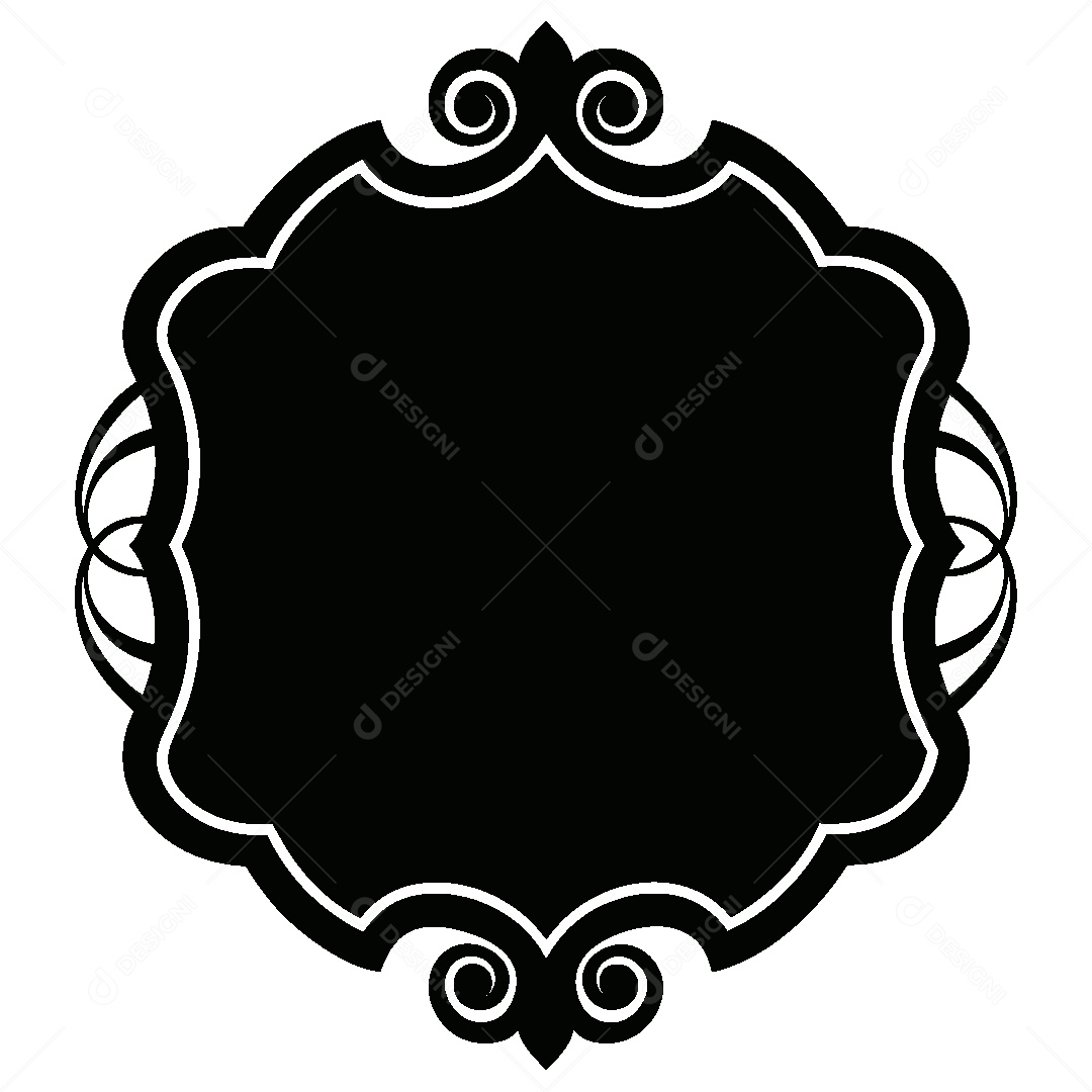 Quadro Vintage Ilustração Vetor EPS