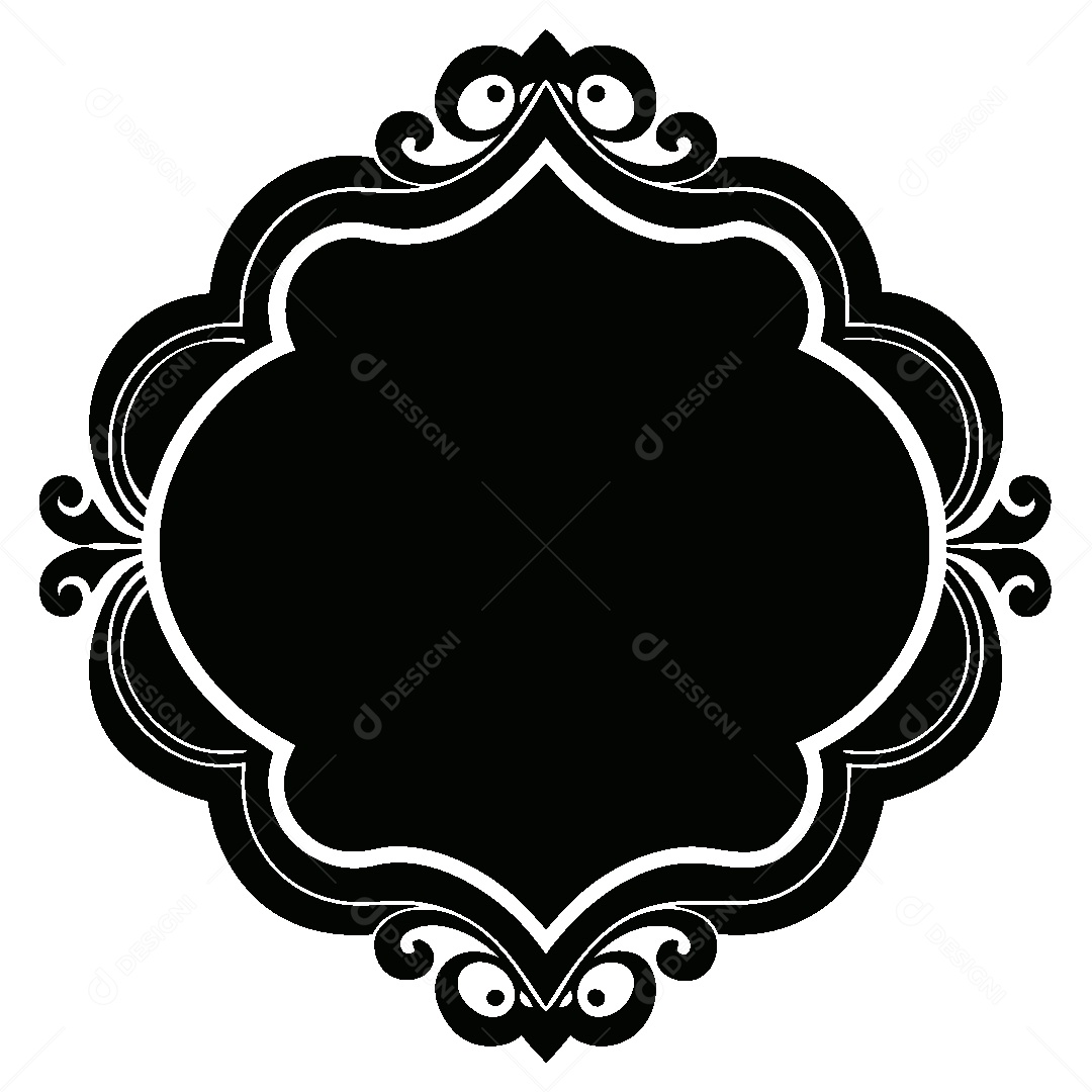 Quadro Vintage Ilustração Vetor EPS