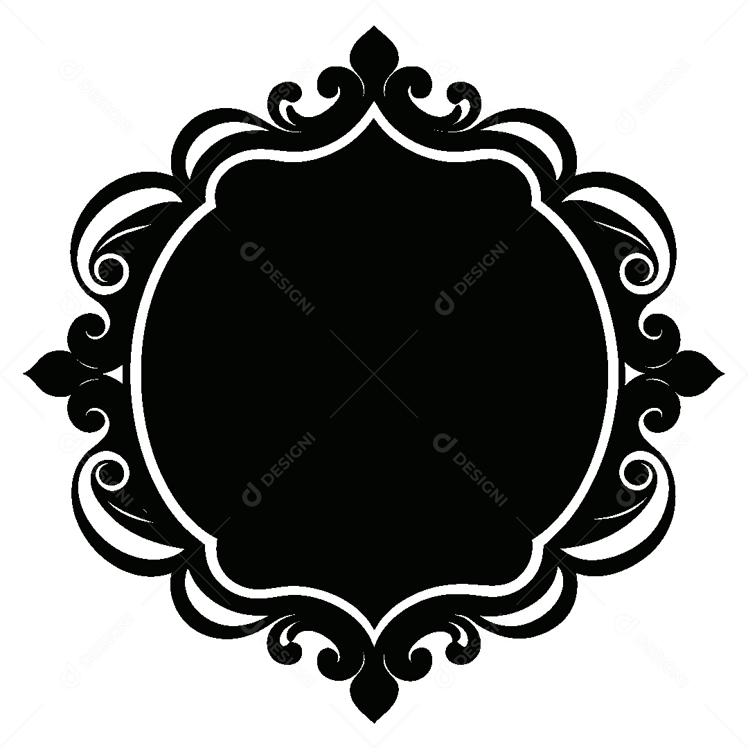 Quadro Vintage Ilustração Vetor EPS