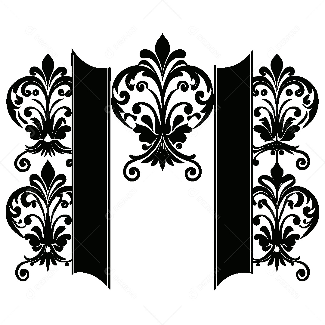 Beleza Vitoriana Tridimensional Ilustração Vetor EPS