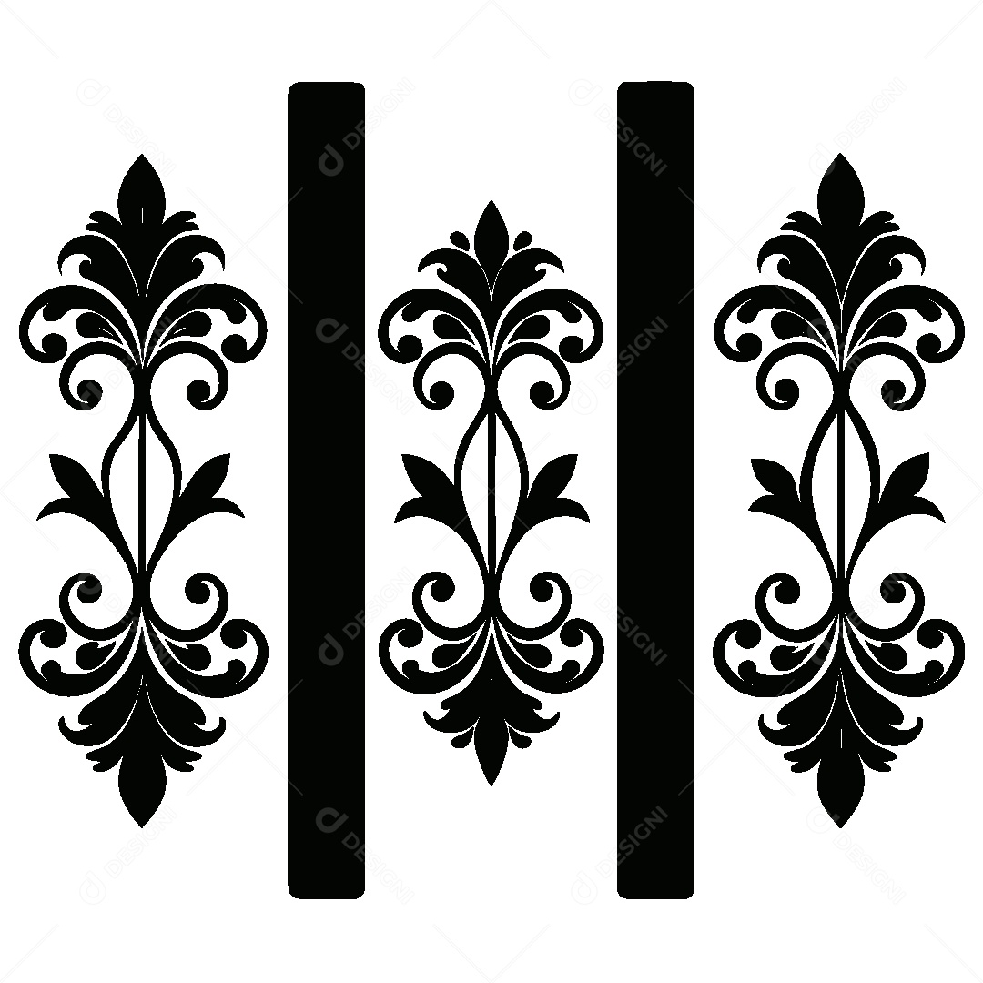 Beleza Vitoriana Tridimensional Ilustração Vetor EPS