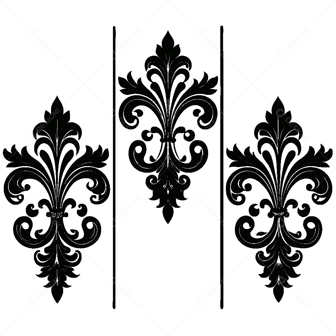 Beleza Vitoriana Tridimensional Ilustração Vetor EPS