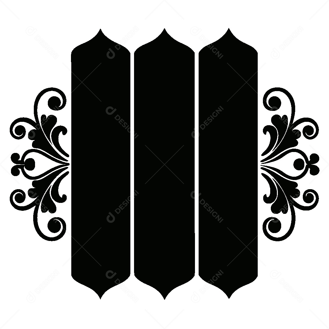 Beleza Vitoriana Tridimensional Ilustração Vetor EPS