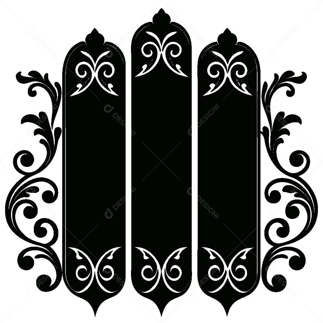 Beleza Vitoriana Tridimensional Ilustração Vetor EPS