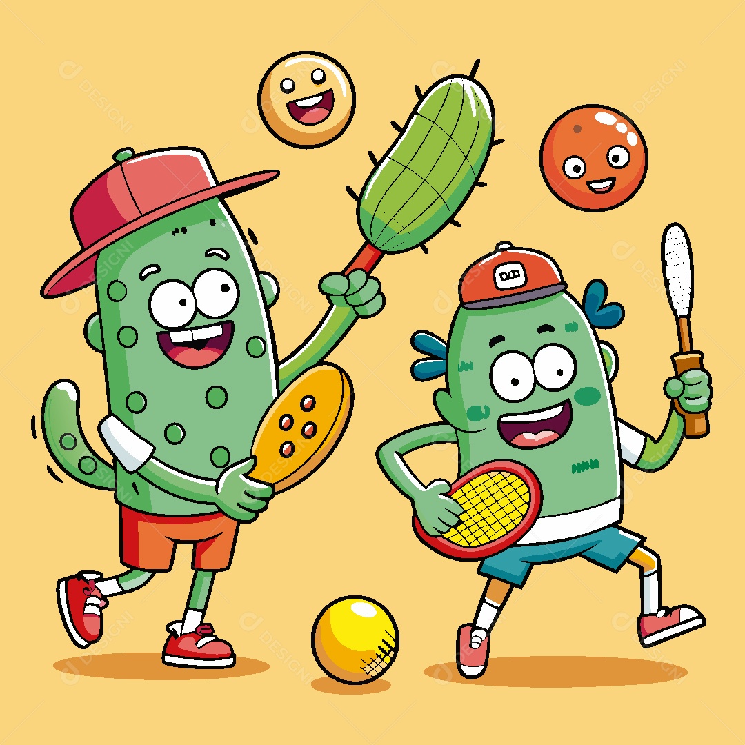 Picles Perosngem Ilustração Vetor EPS