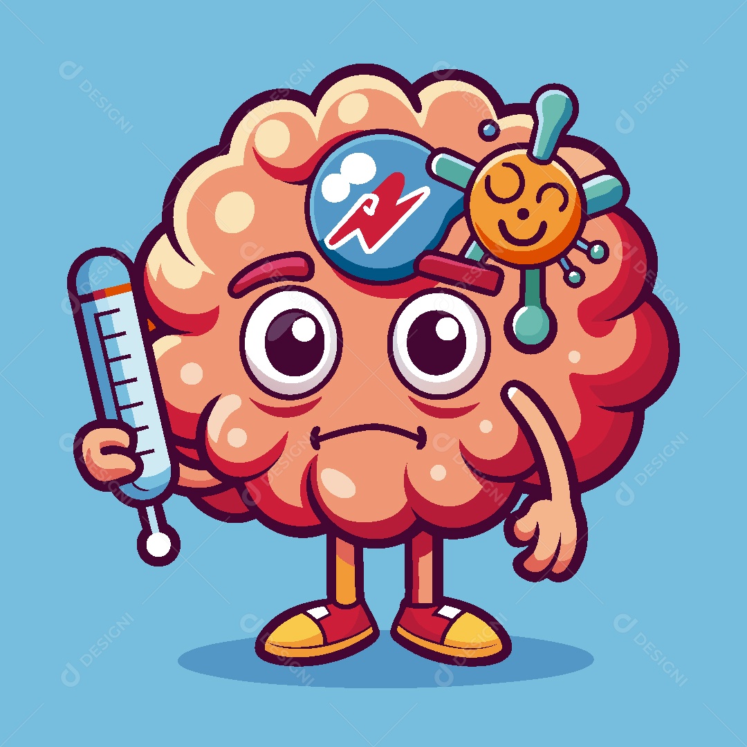 Brain Perosngem Illustration Vector EPS