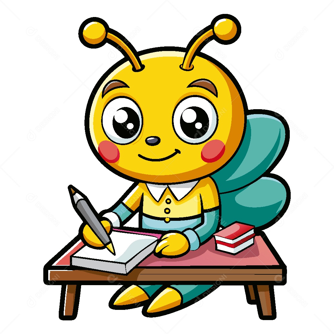 Abelha Personagem Ilustração Vetor EPS