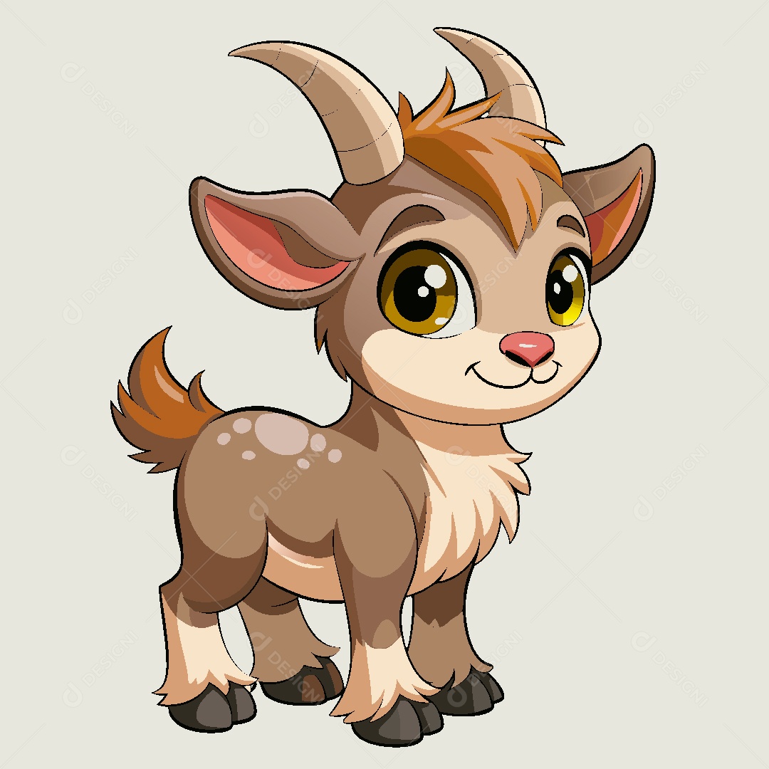 Cabrito Personagem Ilustração Vetor EPS