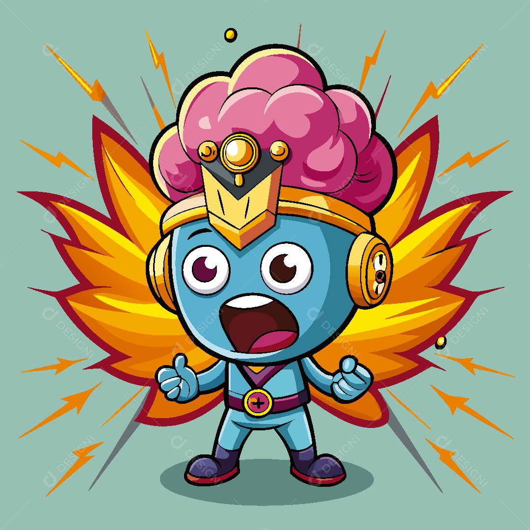 Personagem de Desenho Animado Ilustração Vetor EPS