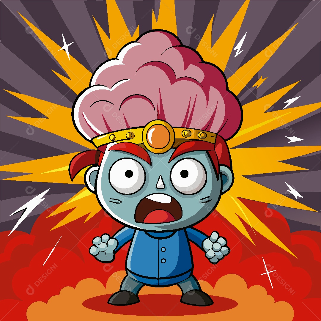 Personagem de Desenho Animado Ilustração Vetor EPS