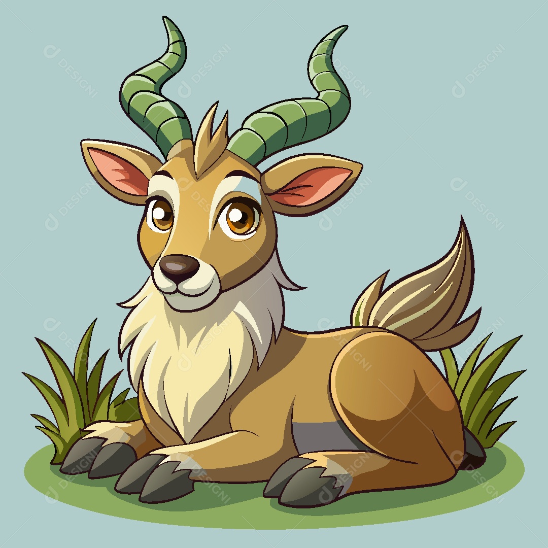 Markhor Ilustração Vetor EPS