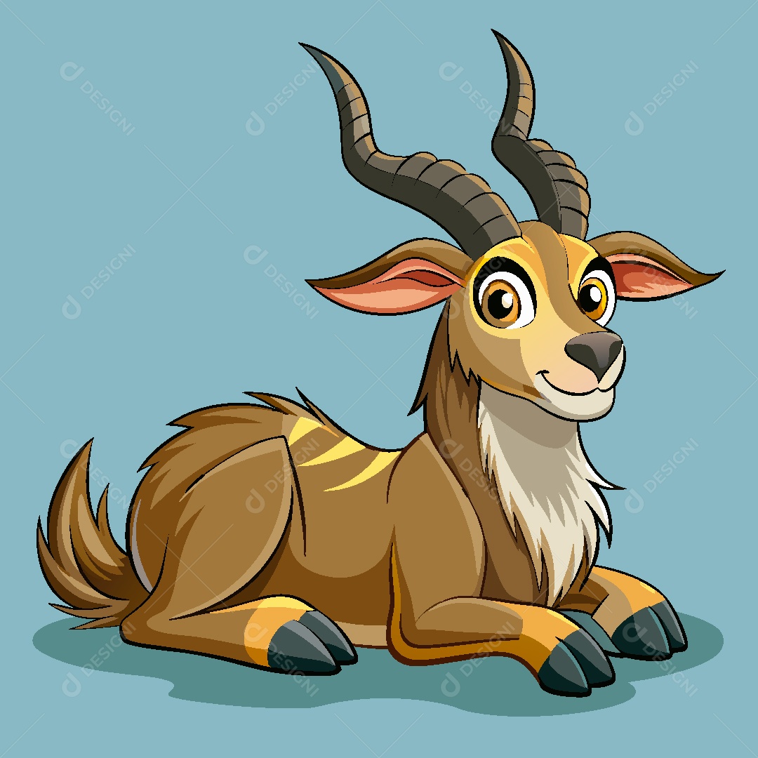 Markhor Ilustração Vetor EPS