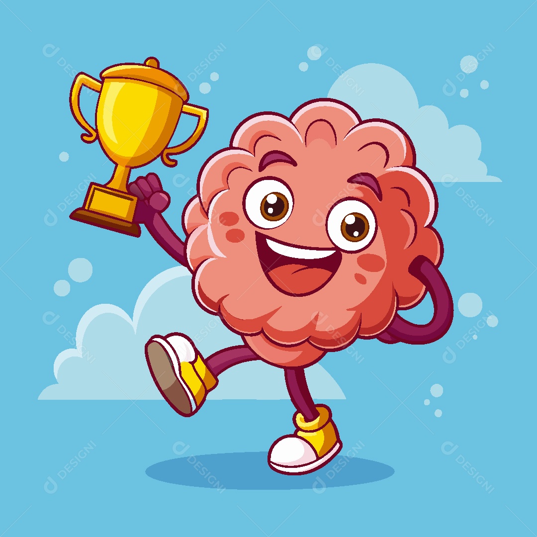 Cérebro Ilustração Vetor EPS