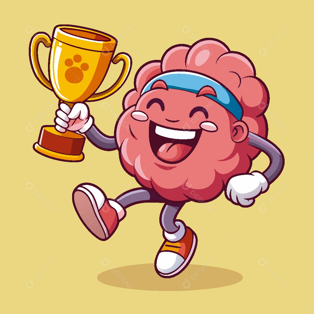 Cérebro Ilustração Vetor EPS