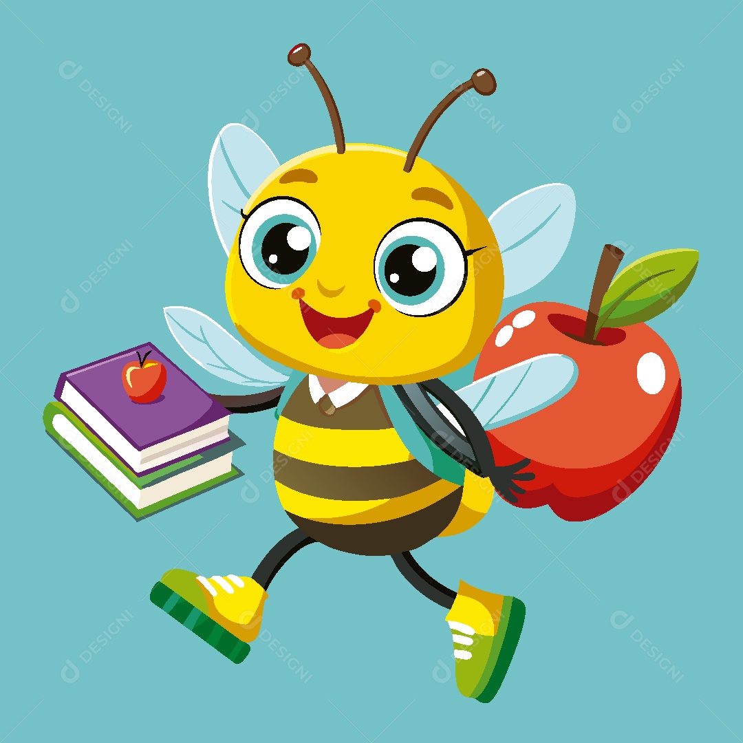 Abelha Personagem Ilustração Vetor EPS