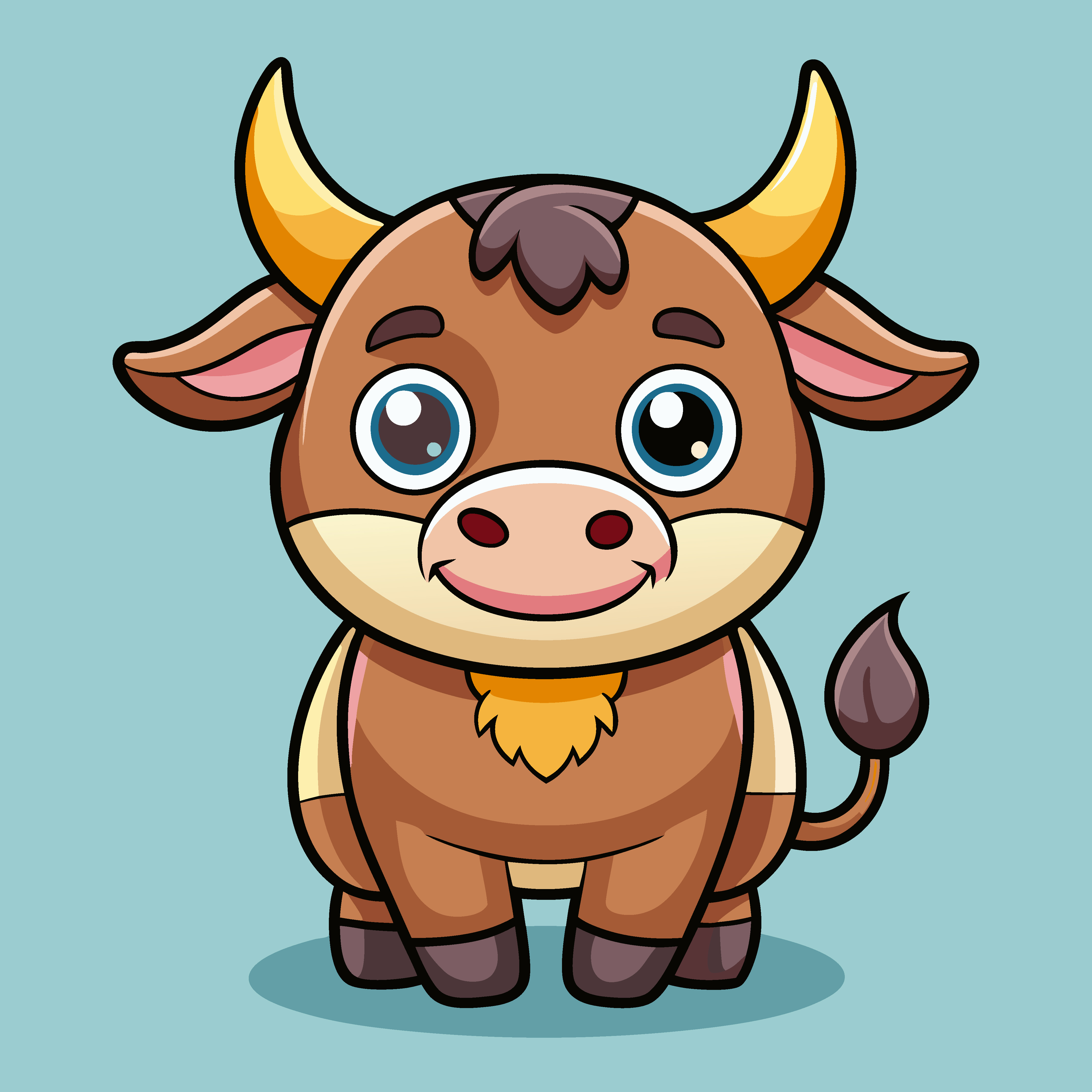 Touro Ilustração Vetor EPS