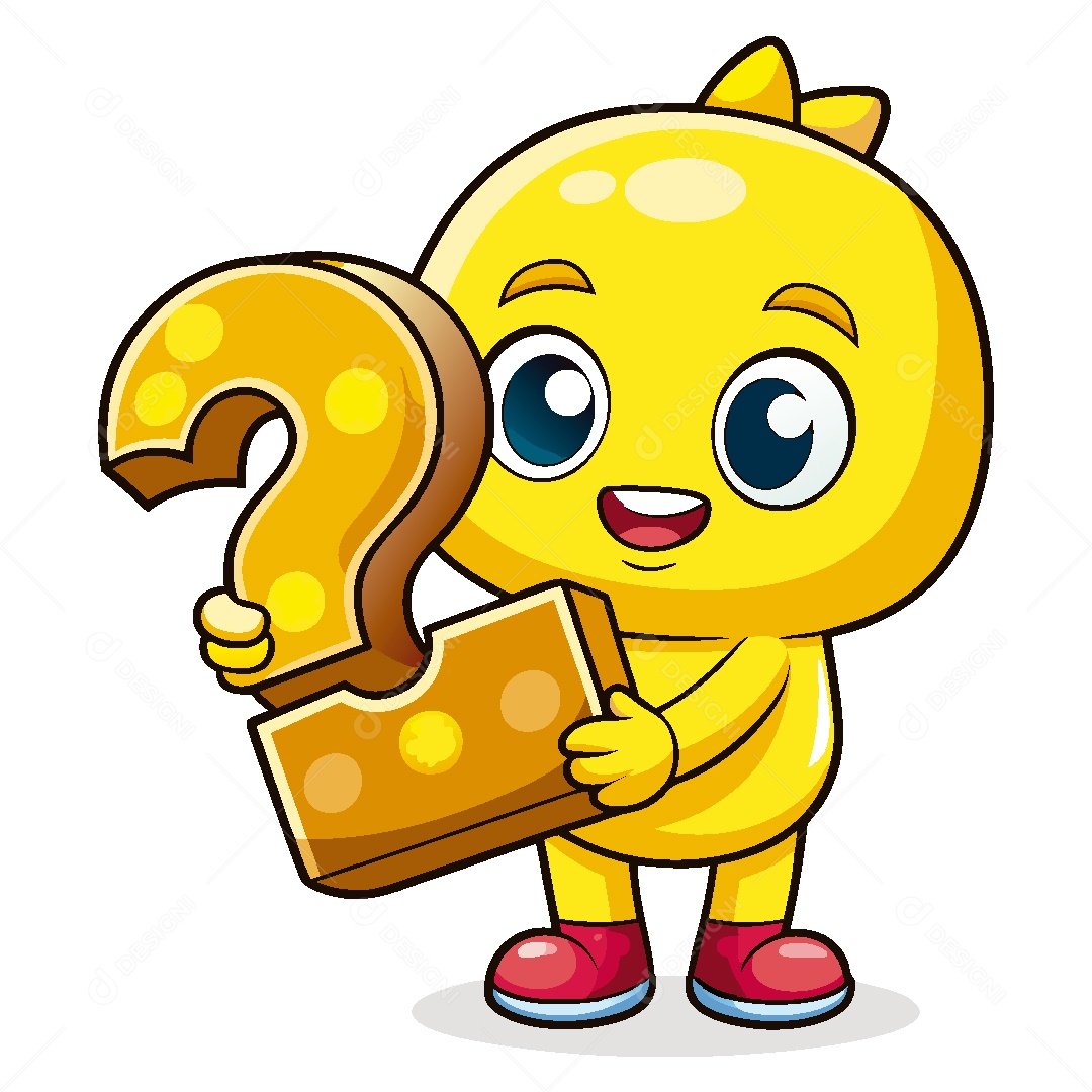 Personagem de Ponto de Interrogação Vetor EPS