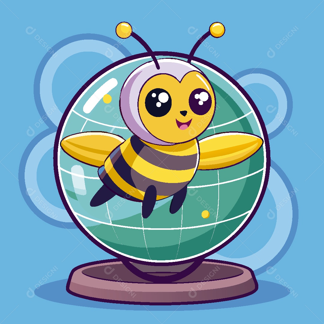 Abelha Personagem Ilustração EPS