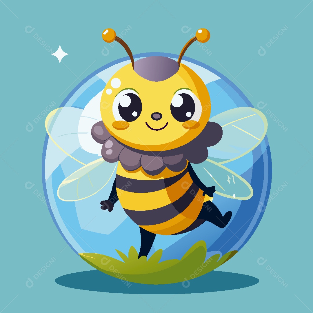 Abelha Personagem Ilustração EPS