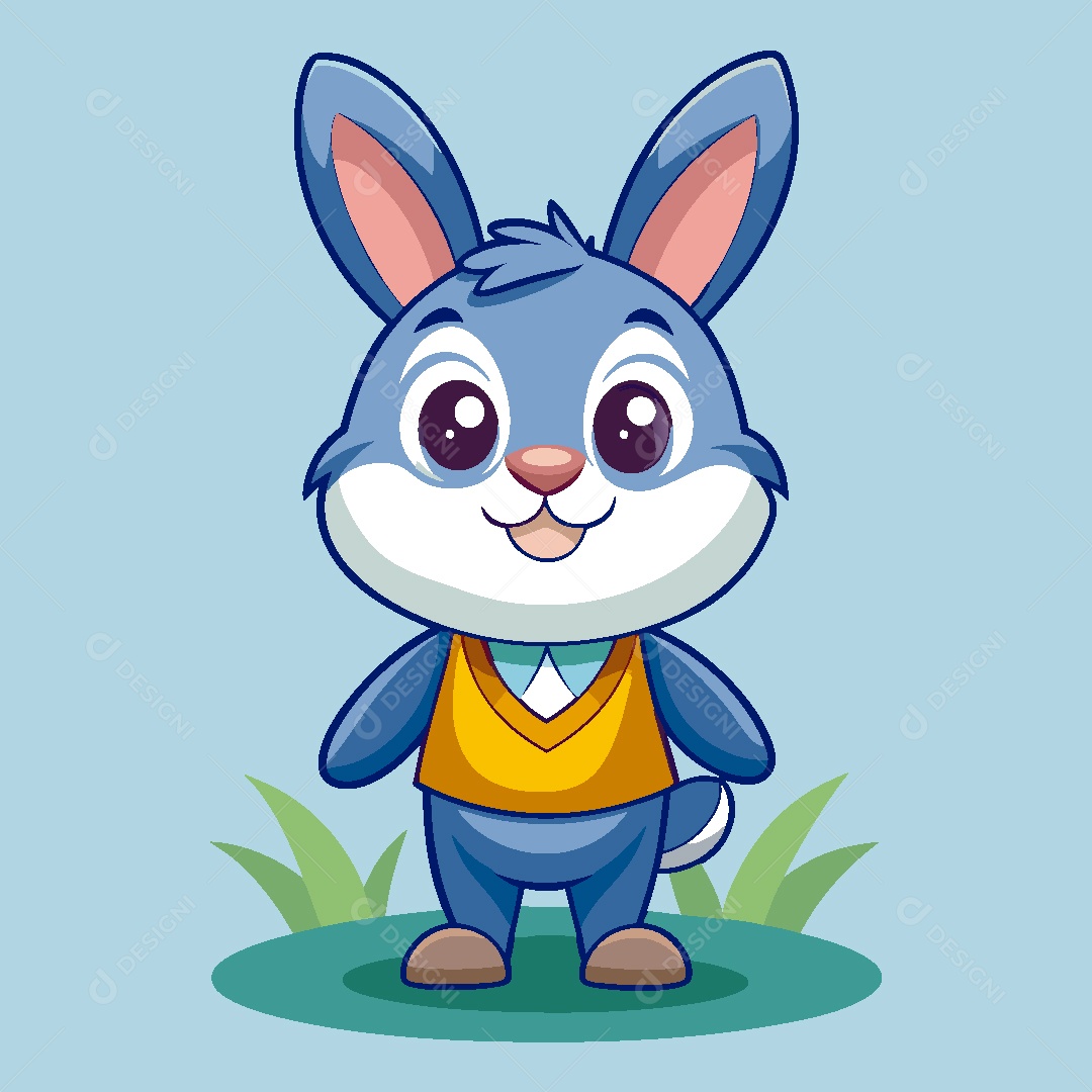 Coelho Personagem Ilustração Vetor EPS