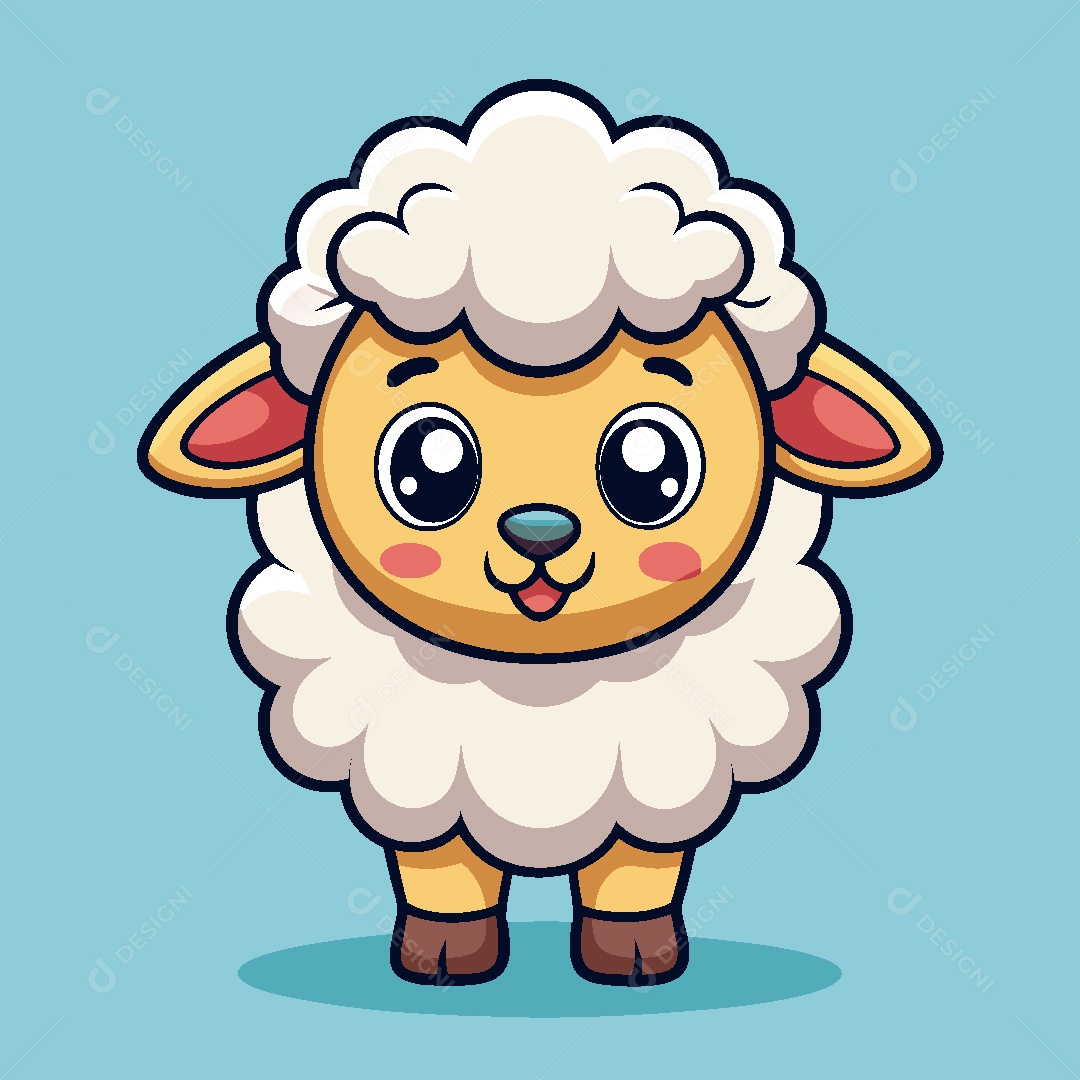 Ovelha Personagem Ilustração Vetor EPS
