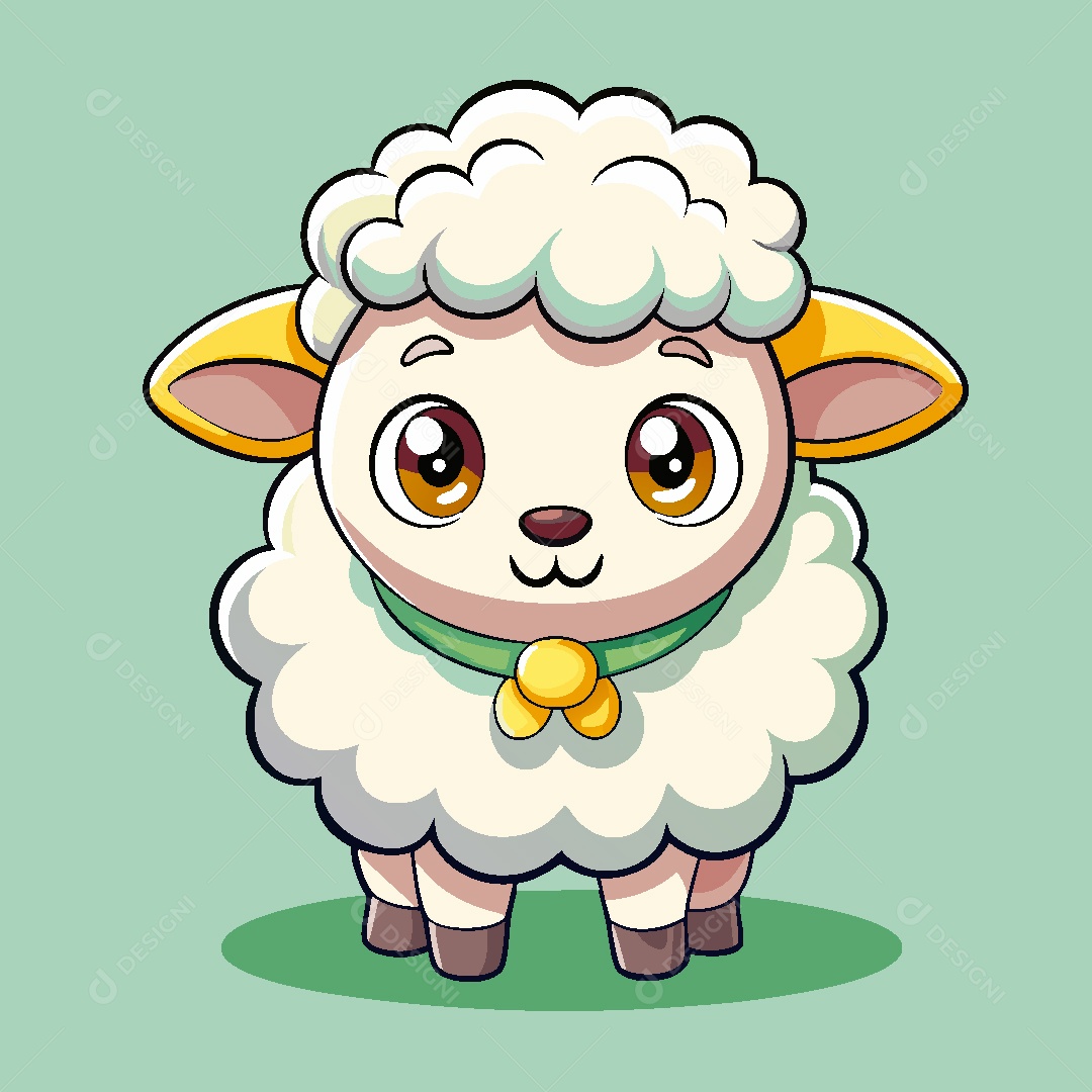 Ovelha Personagem Ilustração Vetor EPS