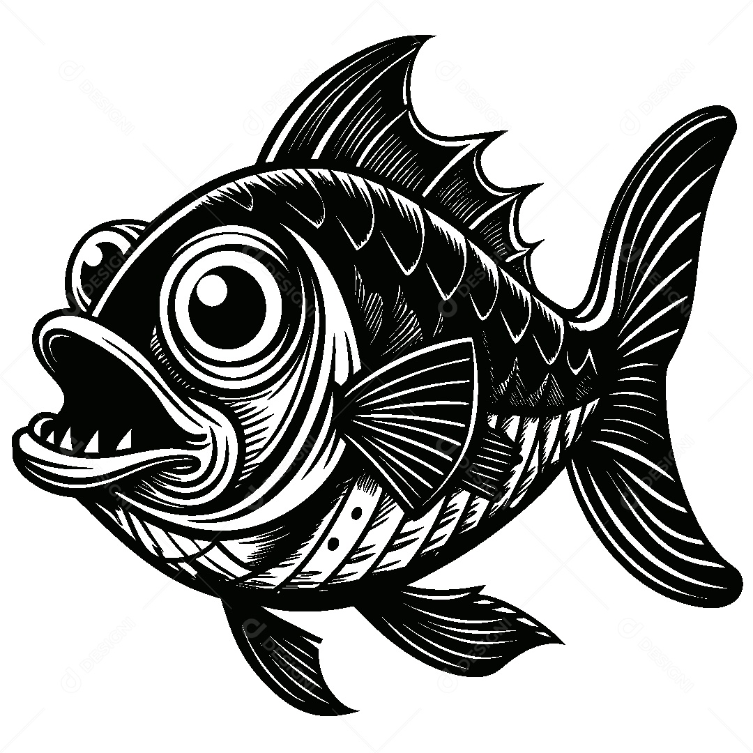 Peixe Desenho Vetor EPS