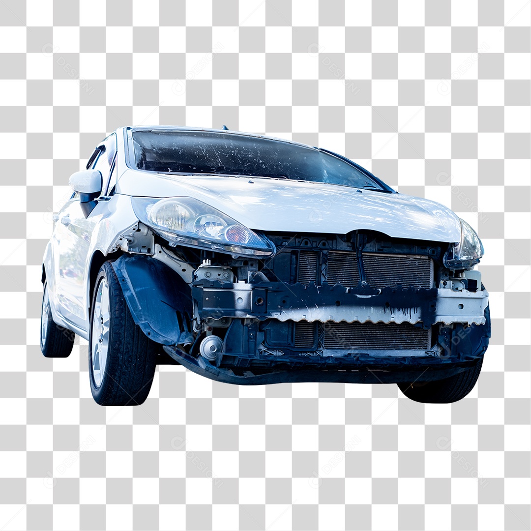 Carro Batido Amassado PNG Transparente