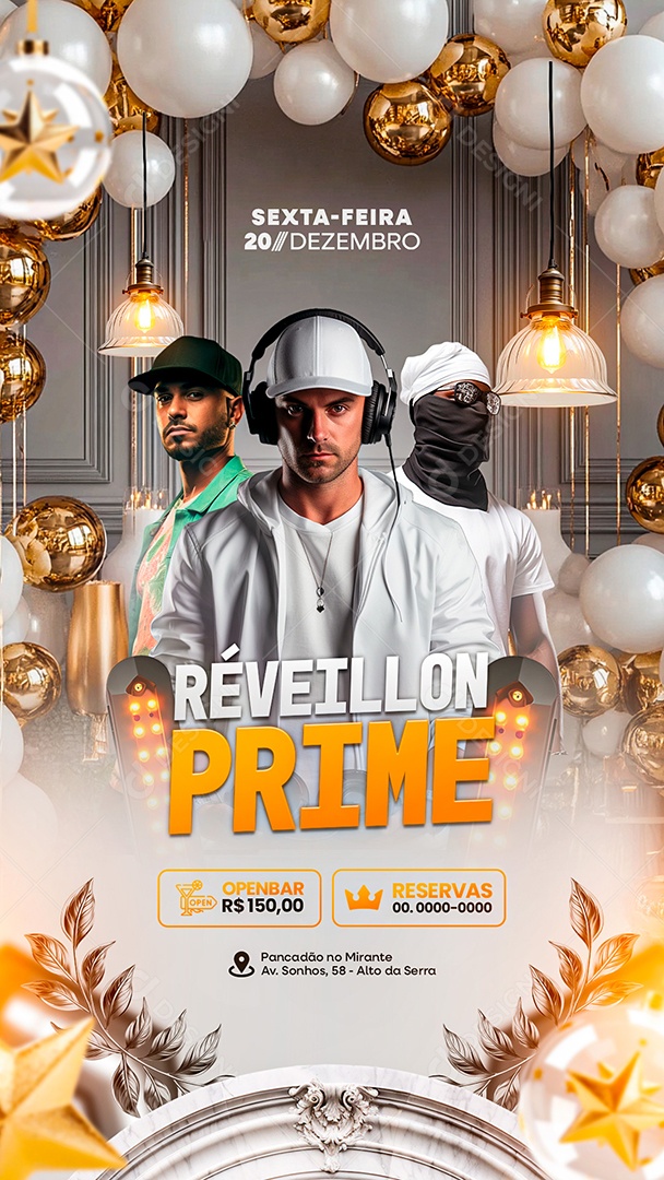 Story Flyer Réveillon Prime Social Media PSD Editable