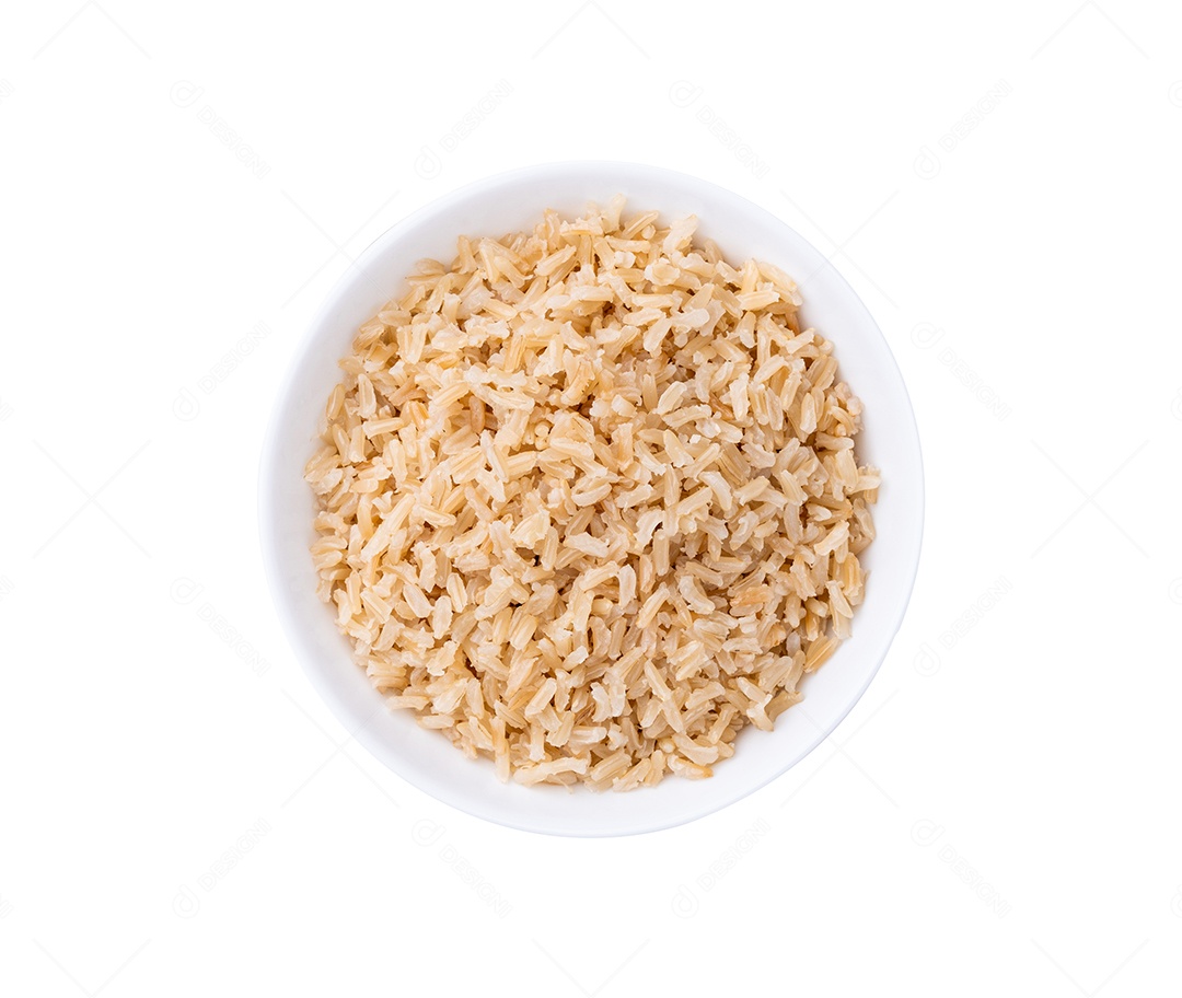 Tigela com arroz integral