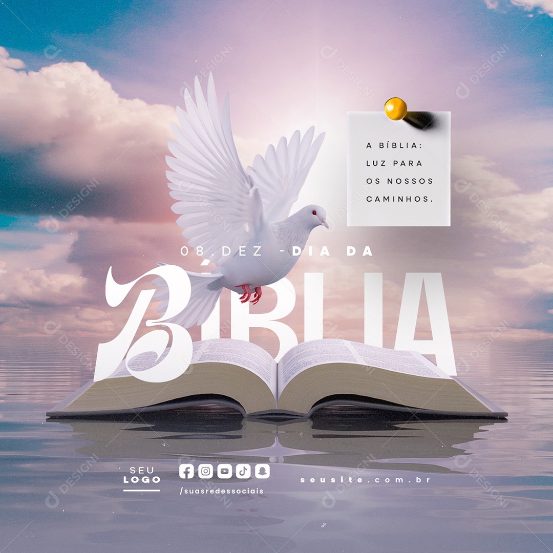 Dia da Bíblia 05 de Dezembro Social Media PSD Editável