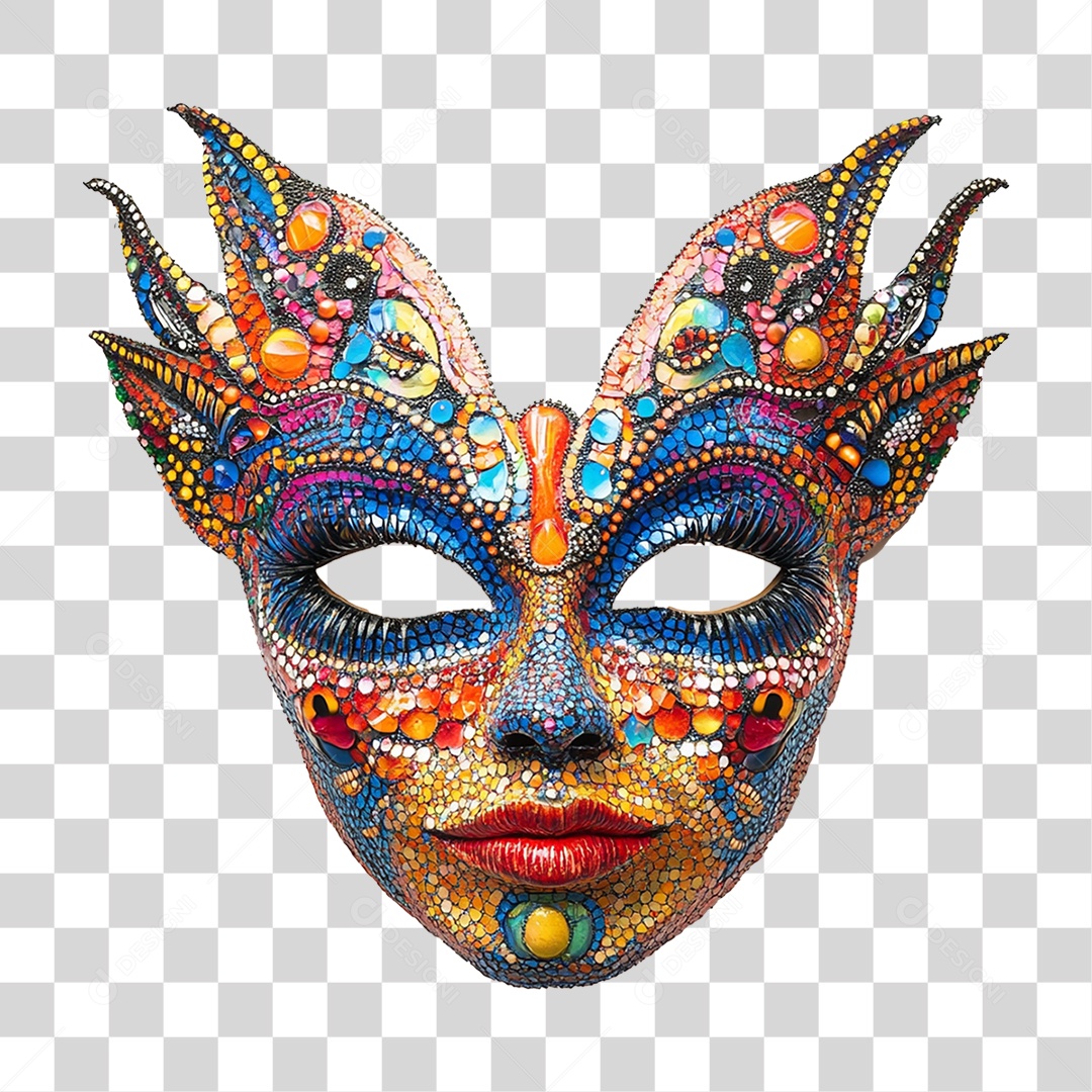 Máscara de Carnaval PNG Transparente