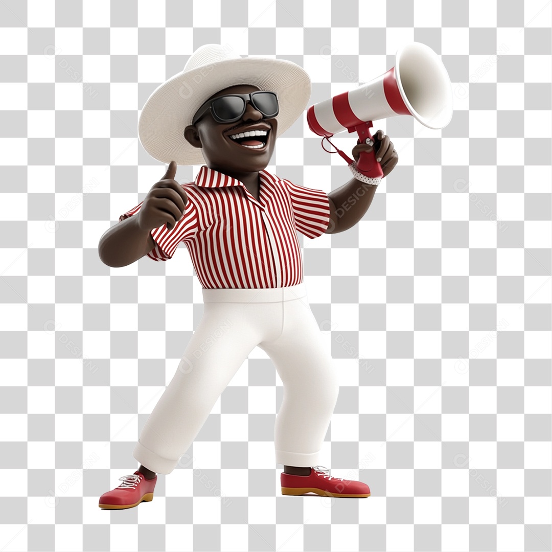 Personagem Homem Dança de Carnaval Samba PNG Transparente