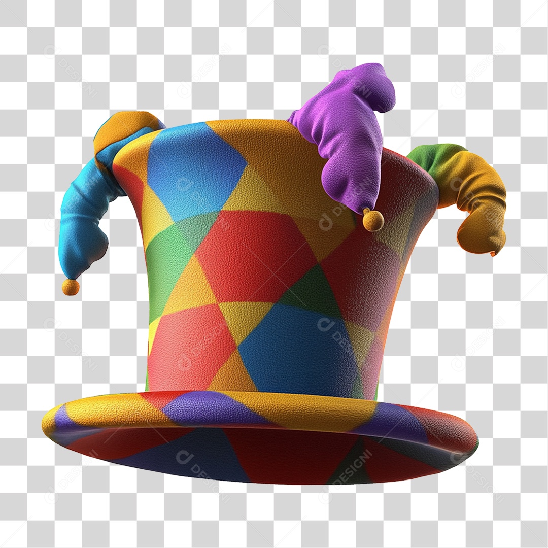 Chapéu Fantasia de Carnaval PNG Transparente