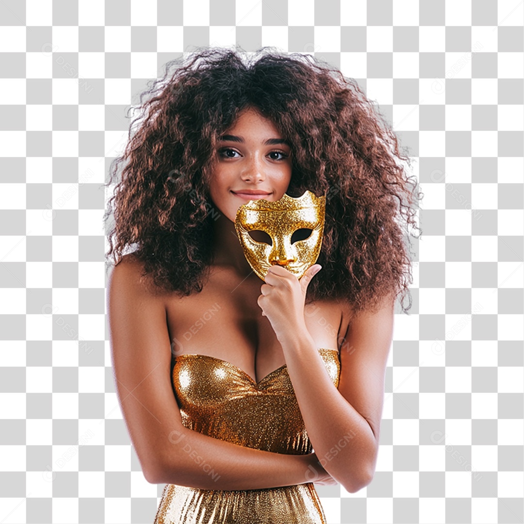 Mulher Fantasia de Carnaval Roupa Colorida PNG Transparente