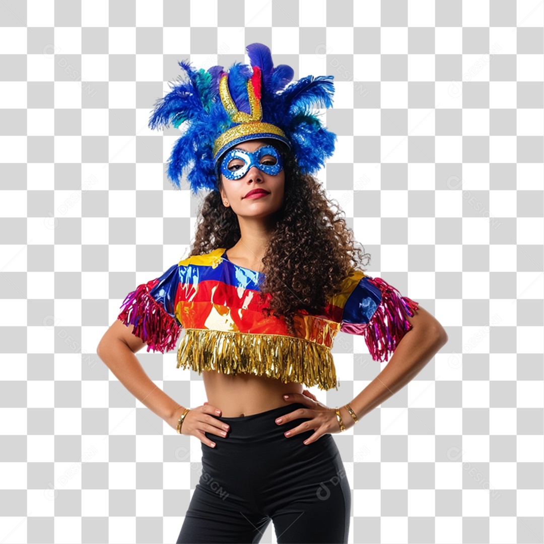 Criança Fantasia de Carnaval Roupa Colorida PNG Transparente
