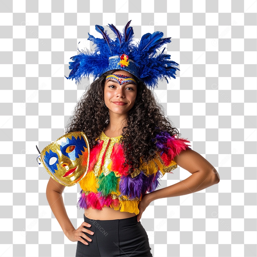Criança Fantasia de Carnaval Roupa Colorida PNG Transparente