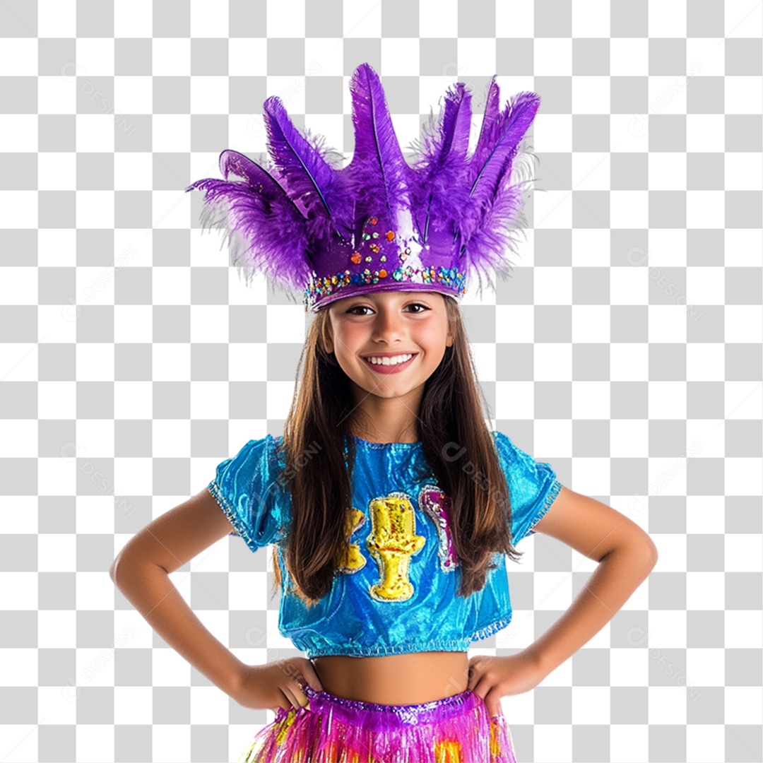 Criança Fantasia de Carnaval Roupa Colorida PNG Transparente