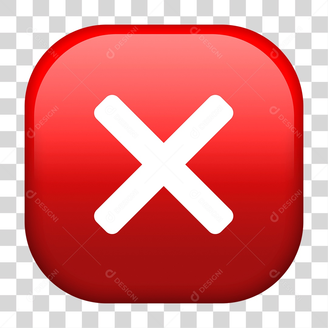 Símbolo Sinal X Incorreto PNG Transparente