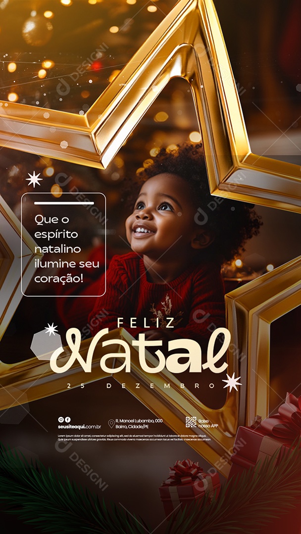 Merry Christmas 25 December Social Media PSD Editable