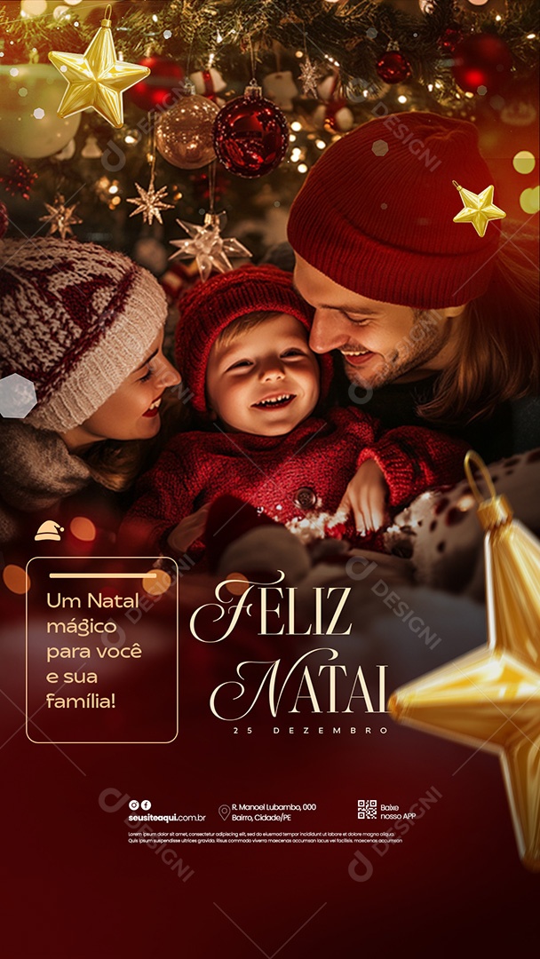 Merry Christmas 25 December Social Media PSD Editable