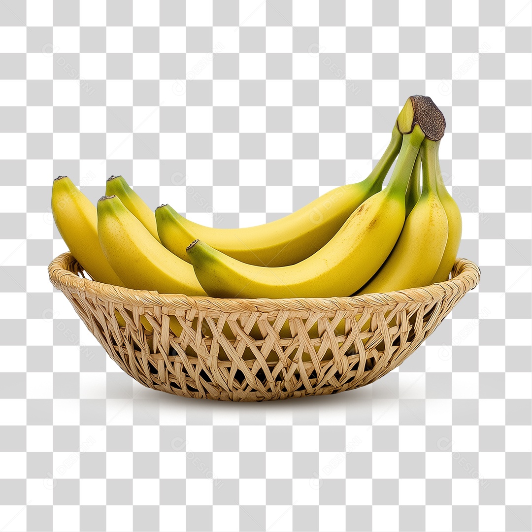 Cesta de Banana PNG Transparente