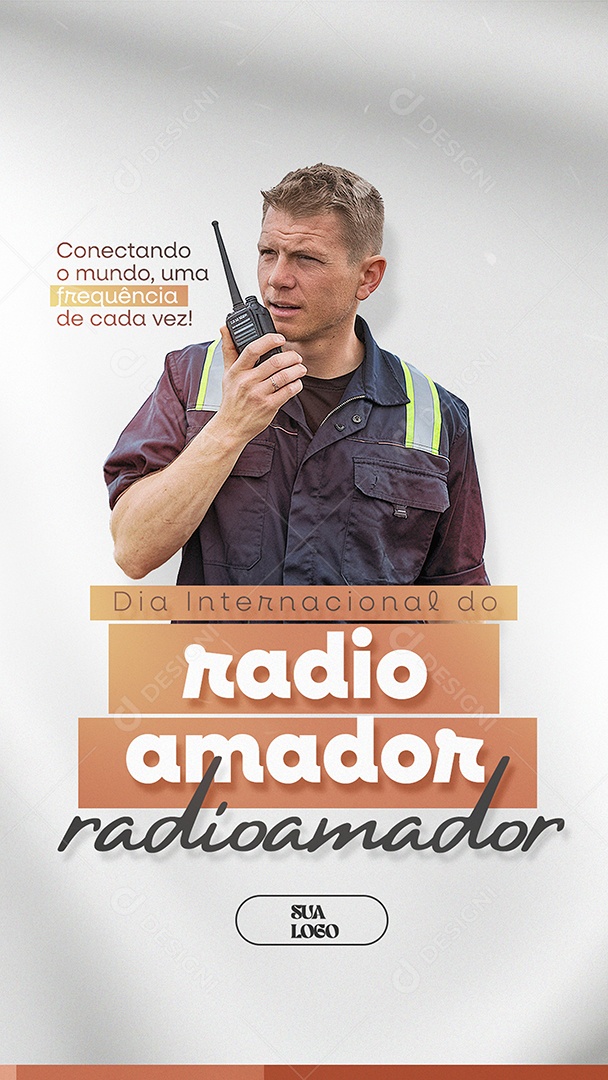 Dia Internacional do Radioamador Social Media PSD Editável
