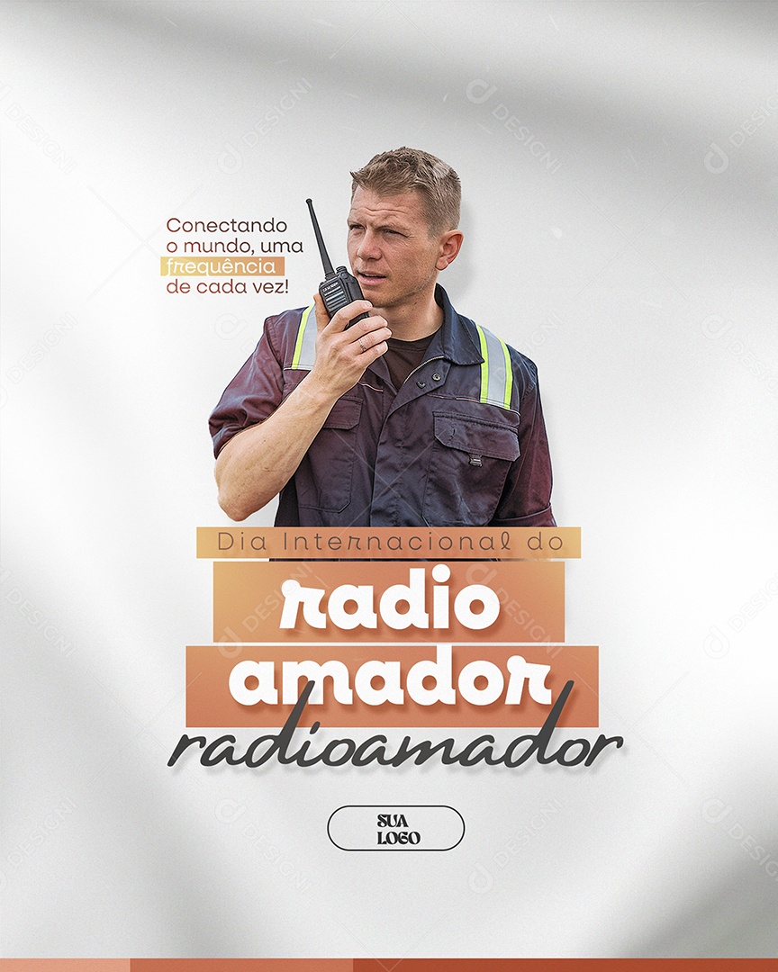 Dia Internacional do Radioamador Social Media PSD Editável