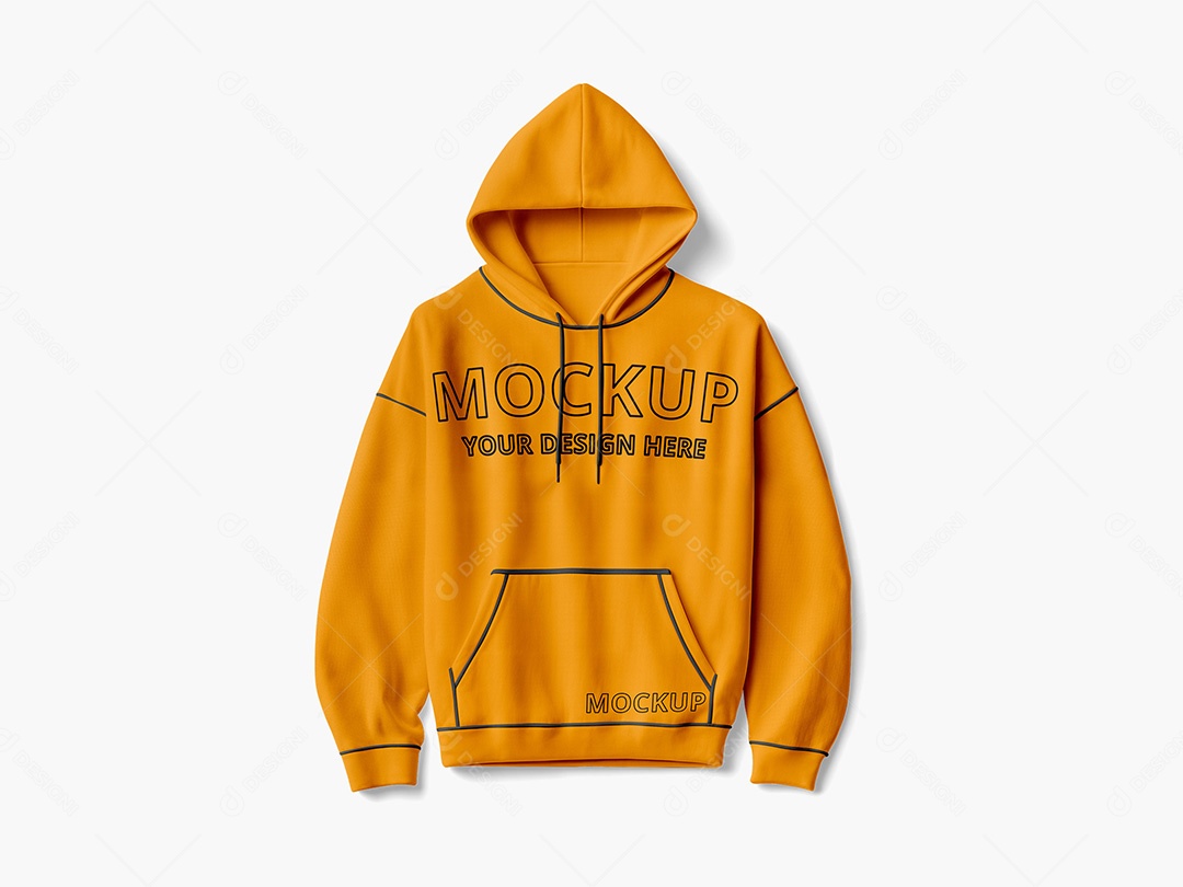 Moletom com Capuz Mockup PSD Editável