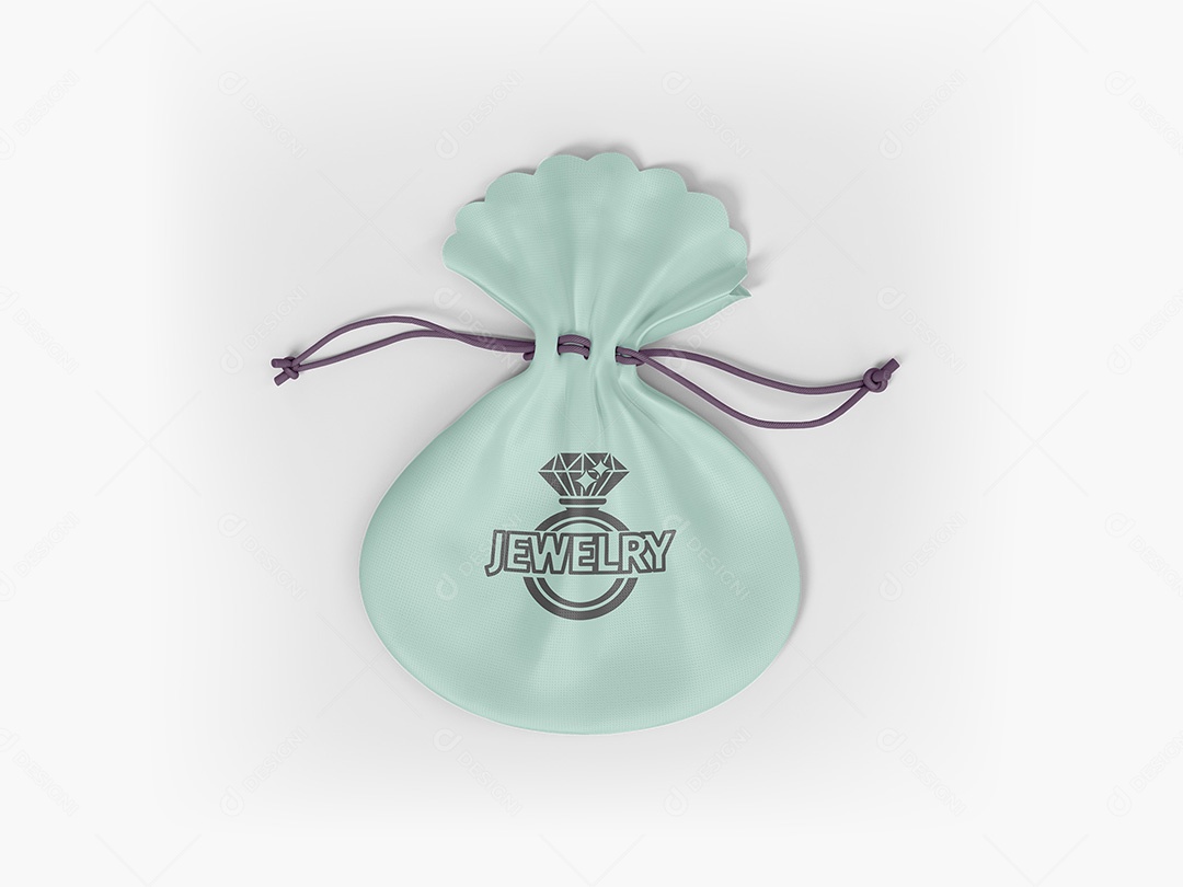 Bolsa para Jóias Mockup PSD Editável