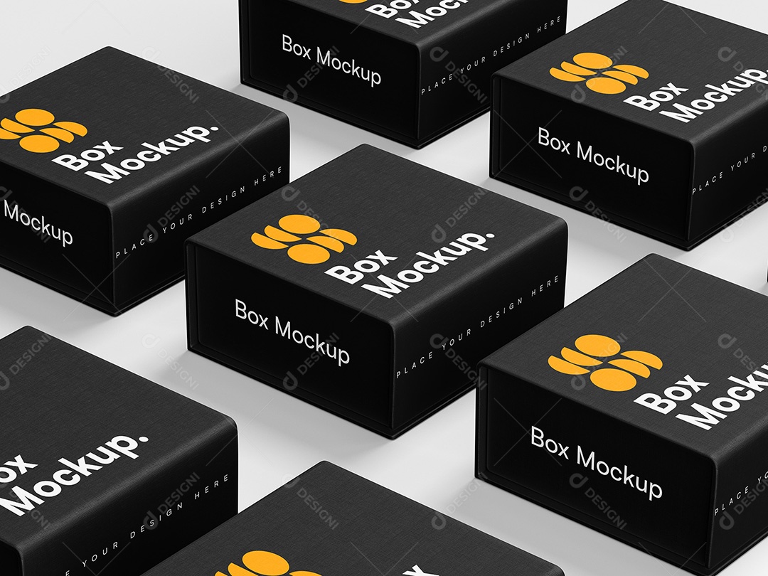 Caixa Magnética de Luxo Mockup PSD Editável